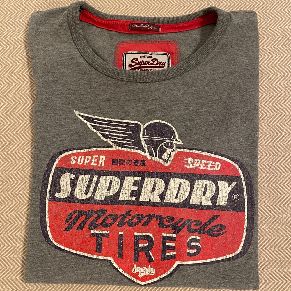 Superdry Black Label Vintage Style T Shirt